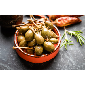 BABY CAPER BERRIES WITH STEM 370GM (12)